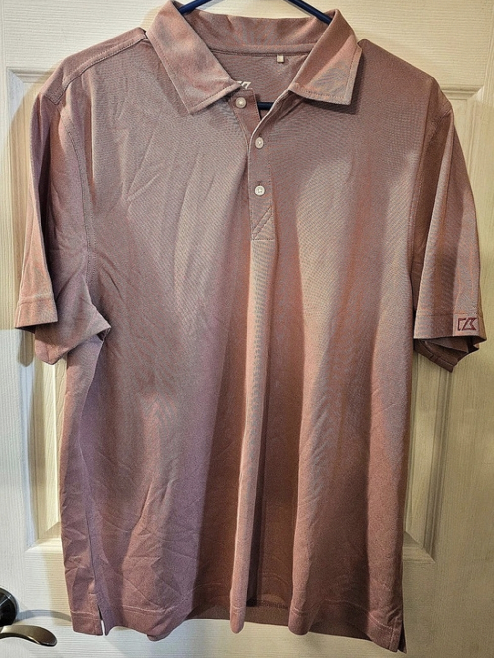 Cutter & Buck CB DryTec Genre Polo Men's Pink Polo Medium